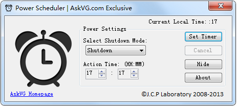 Power Scheduler(定时重新启动) V1.3.0.0 绿色版