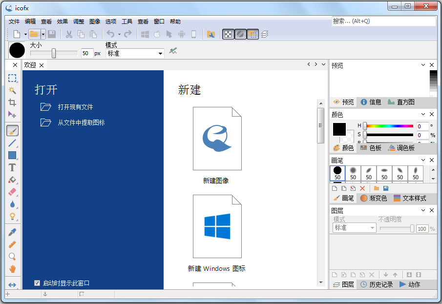 图标编辑器(IcoFX) V3.1 绿色版
