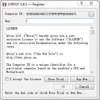 DiffPDF(PDF文件比较工具) V5.8.1 英文版