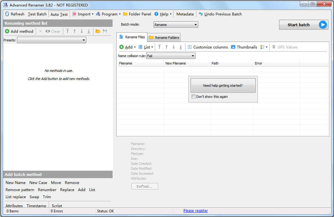 Advanced Renamer(重命名工具) V3.82 多国语言绿色版