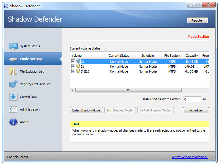 Shadow Defender(影子卫士) V1.4.0.680